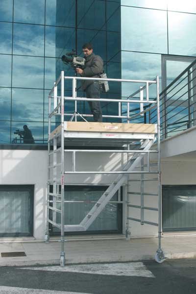 Top System L180 a una altura de 240cm, "nuestro andamio"