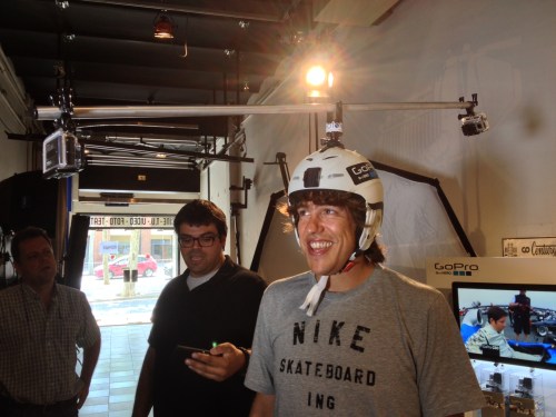 Jordi Julià con el Rotor y dos Hero3