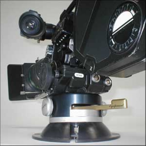 El Gimble con una Aaton