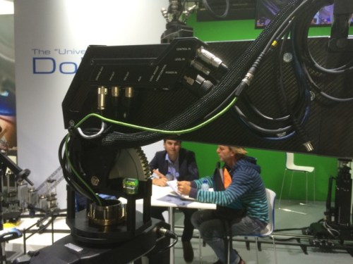 Detalle del morro del brazo telescópico