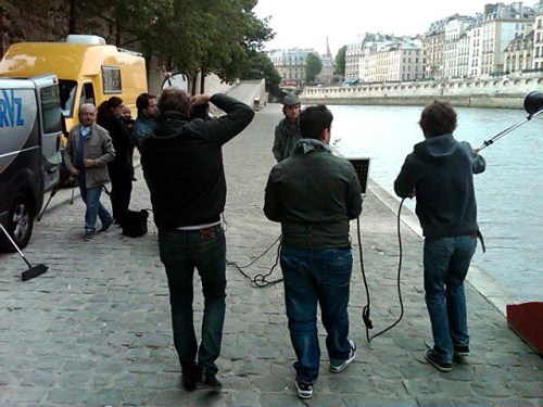 Shooting en Paris con el actor Ivan Sánchez